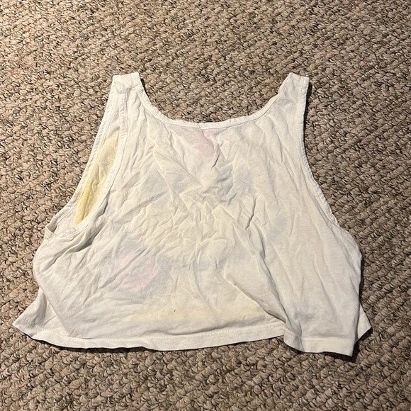 Smiley face cropped tank top - Picture 2 of 3